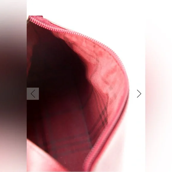 Burberry Deep Red Burgundy Ox Blood Leather Top Handle Shoulder Bag - Picture 4 of 6